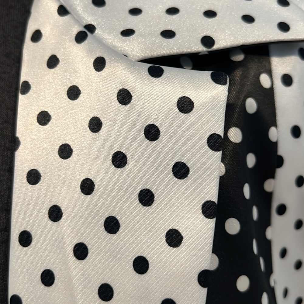 Vintage black and white polka dots women’s blazer! Size 12 - Picture 4 of 6